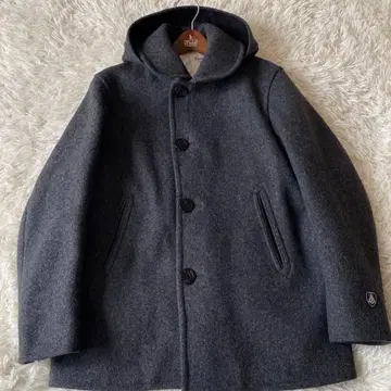 [ 미사용급 XL ] 오르치발 2way 멜톤 코트 그레이 사이즈 4