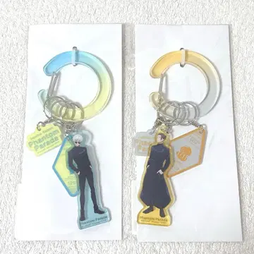 주술회전 팬파레 복권 C상 아크릴 카라비너 고죠 사토루 게토 스구루