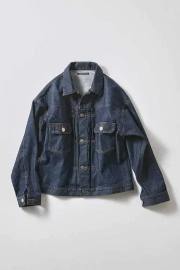 THREE FIFTY STANDARD 빈티지풍 데님 자켓 3L