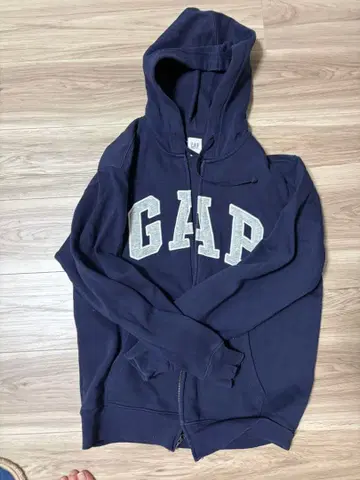GAP 네이비 풀 집업 후드티 XS