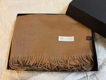 100% 캐시미어 카멜 대형 두꺼운 원단 스톨 (새상품)