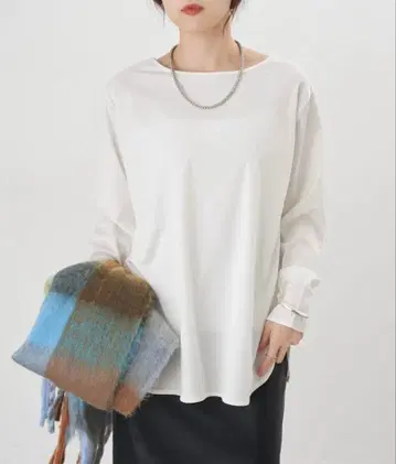 SHENERY 심플 블라우스 화이트