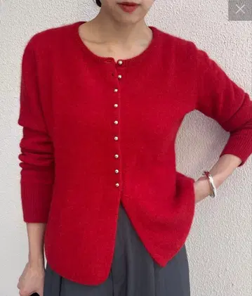 SHENERY 라쿤 페플럼 가디건