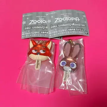 주토피아 아이스캔디 참 가챠 닉 주디 세트