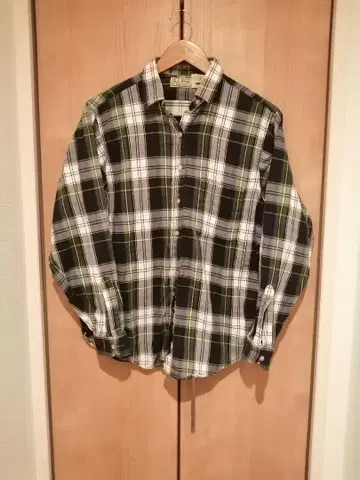 빈티지 LLBean 체크 긴팔 셔츠 미국제 USA