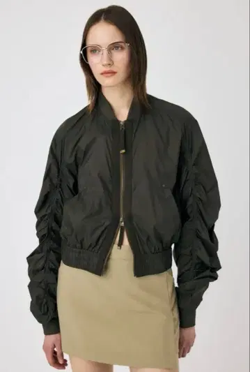 moussy FRONT ZIP FUNCTION 블루종