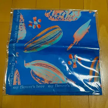 [ 미개봉 새상품 ] 후지이 카제 꽃 반다나 Blue