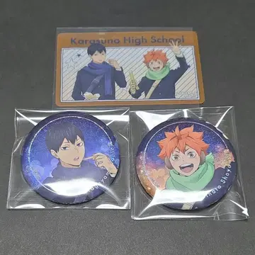 하이큐!! 코스모 월드 캔뱃지 특전 클리어 카드 카게야마 히나타 카라스노