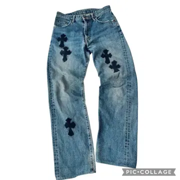 EDWIN 505XX 커스텀 데님 W30 크로스 스트릿 한정판