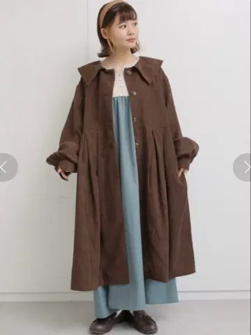 ehka sopo 코듀로이 빅 칼라 코트