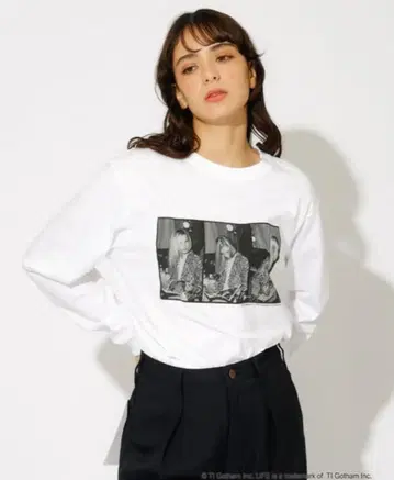 Kate Moss 케이트 모스 LIFE 포토 롱 T셔츠