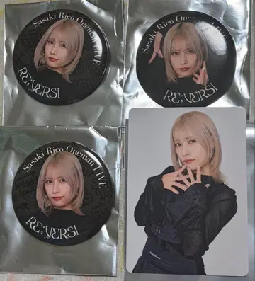 사사키 리코 RE;VERSI 캔뱃지 4개