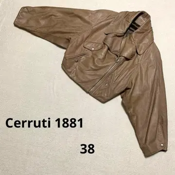 [ Cerruti 1881 ] 램 가죽 라이더 가죽 자켓 프랑스제