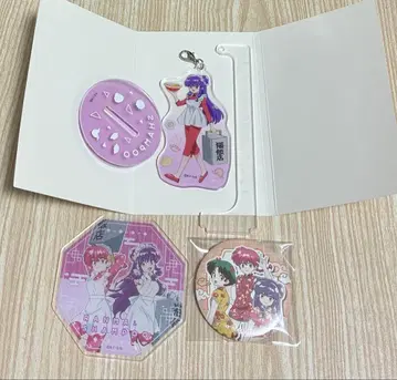 란마 1/2 캔두 샴푸 아크릴 스탠드 코스터 캔뱃지