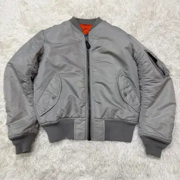 710 AVIREX MA-1 플라이트 자켓 M 실버