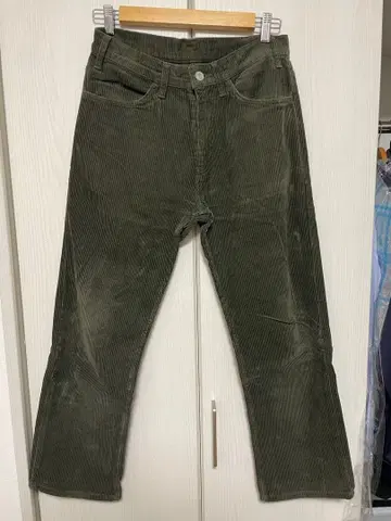 올리브 그린 코듀로이 팬츠 저널 스탠다드