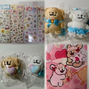 몰티즈 Maltese 일본 한정판 마스코트 스티커 클리어 파일