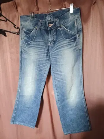 EDWIN 에드윈 503 라이트 블루 7분 기장 스트레이트 데님