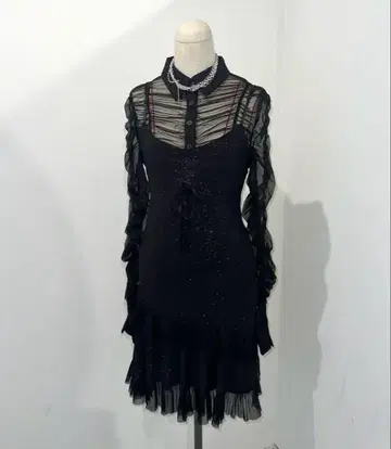 reel of lyricism 시스루 긴팔 셔츠 블라우스