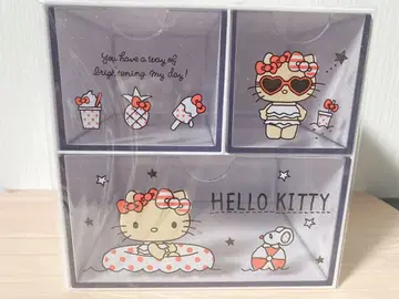 헬로키티 수납 박스 3단
