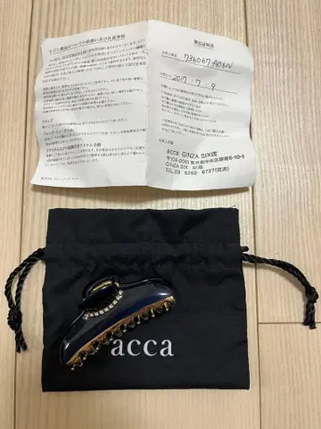 acca 네이비 헤어 클립