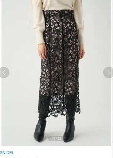 [snidel] 레이스 타이트 스커트