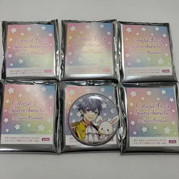컬러풀 피치 히로 캔뱃지 6개 산리오