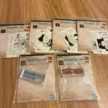 드래곤볼 40주년 제일복권 H상 로고 블록 2종 세트 I상