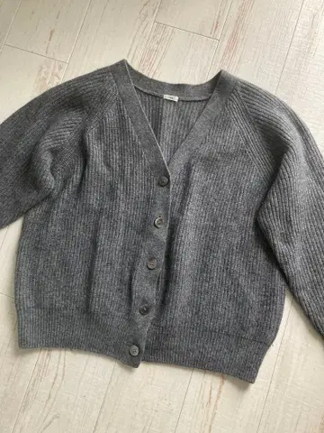 IENA 그레이 리브 가디건