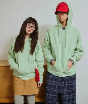 common gull products. 비늘구름 니트 후디 민트