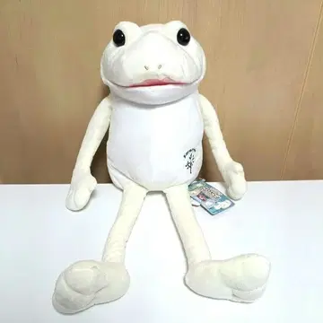 [ 새상품 택 포함 ] 오토보케 케로피욘 아푸리케 점보 봉제 인형 화이트