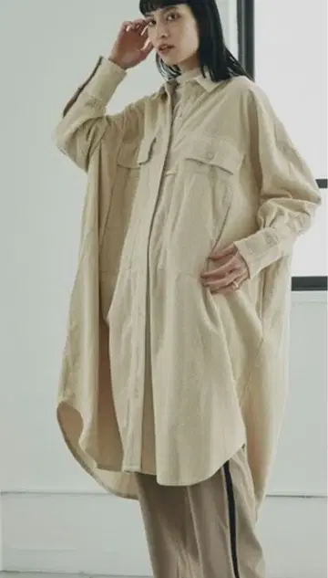 GENE HEAVENS 코듀로이 오버 사이즈 셔츠