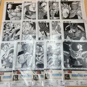제일복권 DRAGON BALL 40th G상 클리어 파일 세트 15종