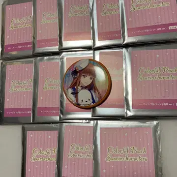 컬러풀 피치 에토 캔뱃지 14개 산리오