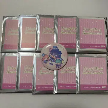 컬러풀 피치 나오키리 캔뱃지 10개 산리오