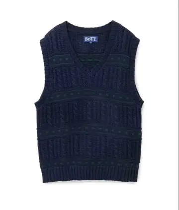 BOTT 케이블 니트 베스트 S 사이즈