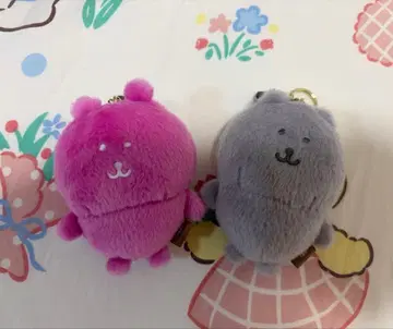 컬러풀 나가노의 곰 마스코트 세트 봉제 인형 키링 2개