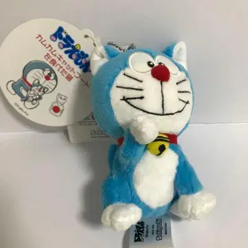 도라에몽 카무카무캣 푸드를 먹은 고양이 마스코트 키링