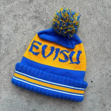 EVISU 에비수 니트 모자 모자 꽁지 비니 구제 의류