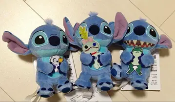 스티치 친구들과 함께 마스코트 전 3종 세트
