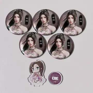 진 삼국무쌍 ORIGINS 트레이딩 메탈 캔뱃지 아크릴 스탠드 초선