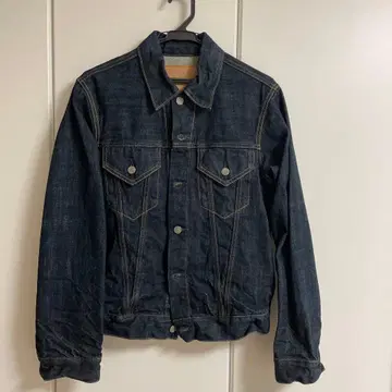 다크 데님 버튼 프론트 G 재킷