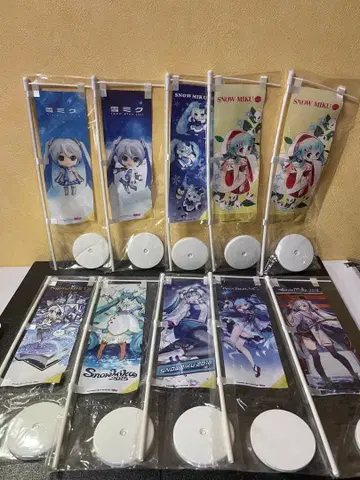 SNOWMIKU 미니 족자봉 10개