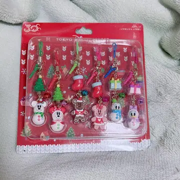 도쿄 디즈니 리조트 30주년 크리스마스 스트랩 세트