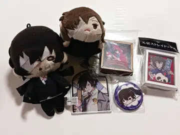 문호 스트레이독스 다자이 오사무 봉제 인형 캔뱃지 키링 등 일괄 판매