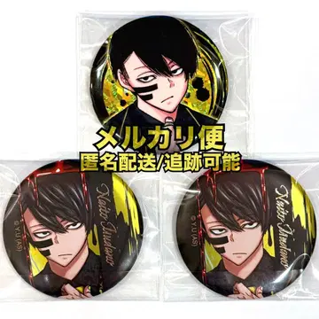 도원암귀 무타노 무진 만화전 홀로그램 메탈릭 캔뱃지 3점 원작