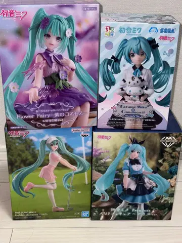 하츠네 미쿠 피규어 4개 세트 덤 포함