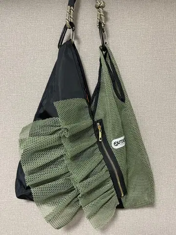 RISLEY x OUTDOOR 토트백 블랙/올리브