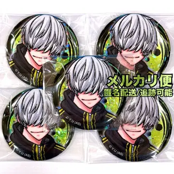 도겐 안키 네코사키 하쿠레 만화전 트레이딩 홀로그램 캔뱃지 5점 원작