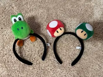 요시와 버섯 머리띠 세트